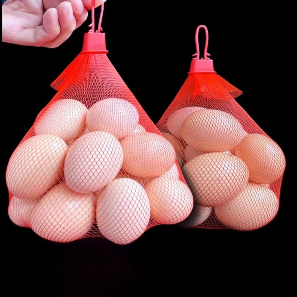 100Pcs Pack Egg Net Bag With B - Produce Bag Reusable Mesh recension och pris