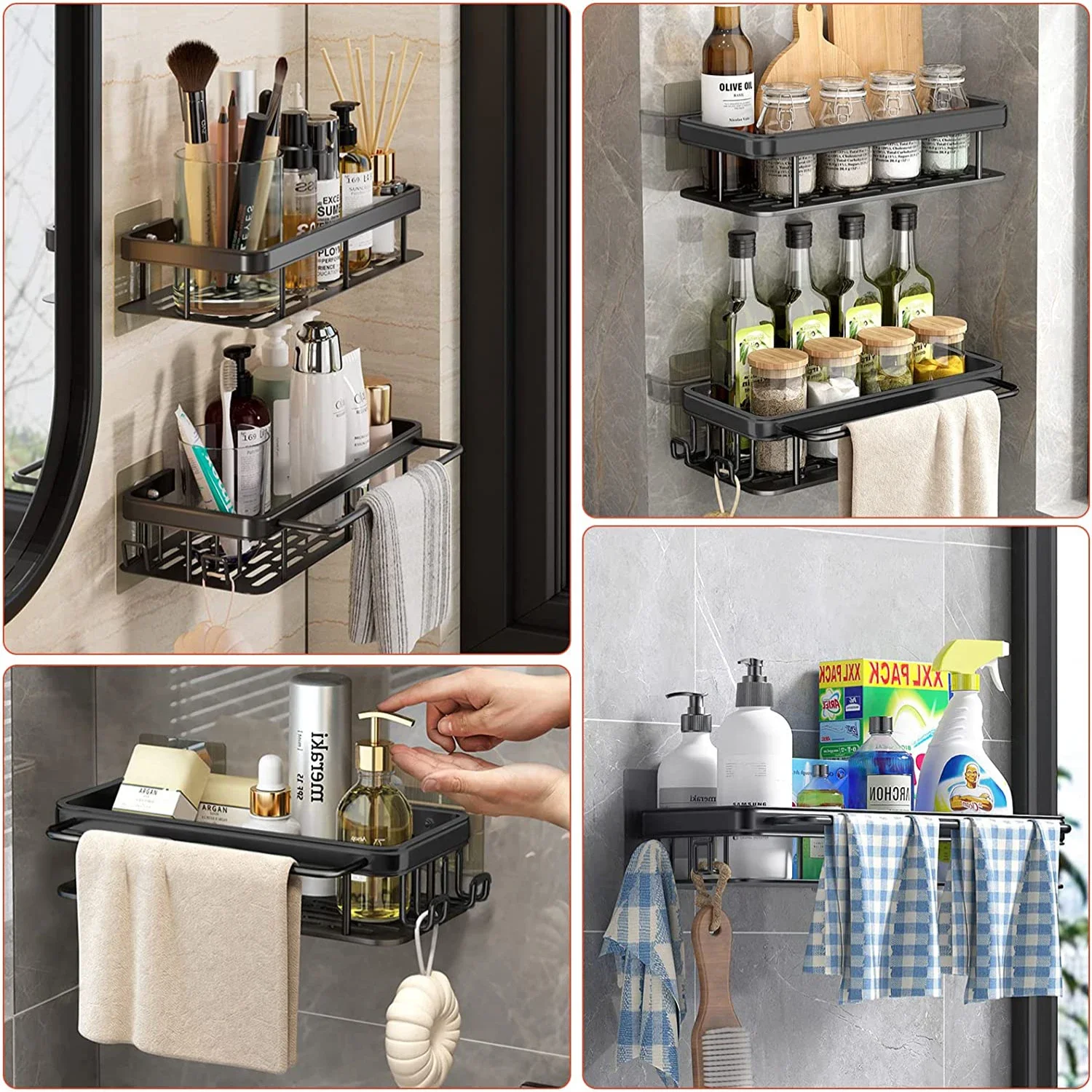 Bathroom Shelf Kitchen Storage - Food Storage Shelving recension och pris